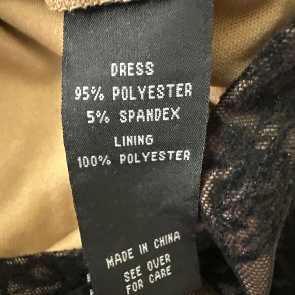 INVITEE Dress Womens Medium Black Lace Bodycon Sheath Sexy Cocktail Coquette - Picture 9 of 14